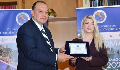 Avrupa-Akdeniz Gazetecilik Ödülü’nün ikinci edisyonu Roma’da büyük ilgi gördü