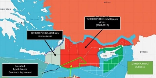 Dışişleri Bakanlığı, Oruç Reis'in faaliyet sahasını gösteren haritayı paylaştı