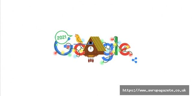 Google, yeni yılı kendine özel doodle geleceği ile kutladı