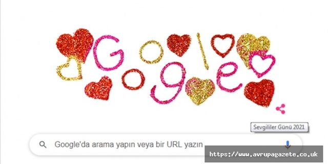 Google, 14 Şubat Sevgililer Günü için özel logo hazırladı ! Google'dan sevgililere doodle