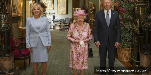 Kraliçe 2. Elizabeth, ABD Başkanı Biden ve eşini Windsor Kalesi'nde kabul etti