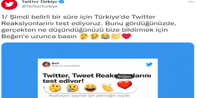 Emojilerle tepki verme özelliği Reactions ilk olarak Türkiye'de test edilecek