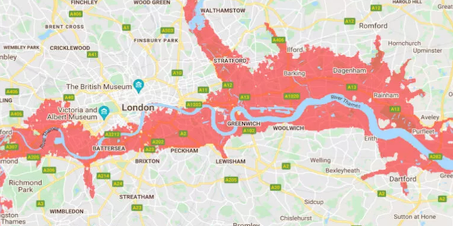 İngiltere'nin başkenti Londra'da yaşayanlar dikkat ! Londra savunmasız ! Herkes Nasa'nın yayınladığı haritayı konuşuyor