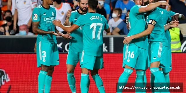 La Liga 5. haftasında Real Madrid, Valencia'yı son dakika golleriyle mağlup etti