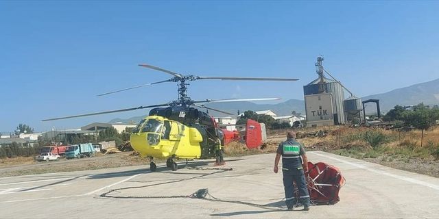KKTC'de yangın söndürme helikopteri Türkiye'den