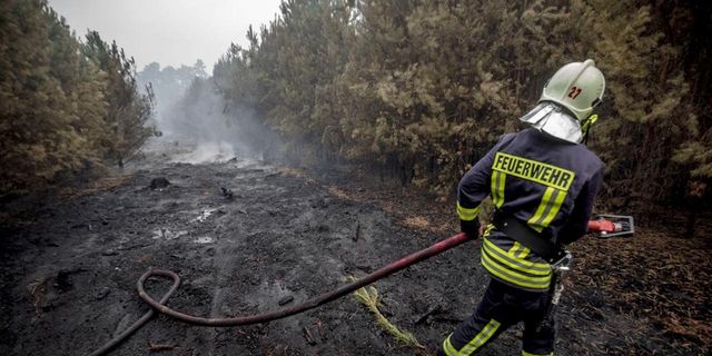 Orman yangınlarıyla Almanya'da mücadele