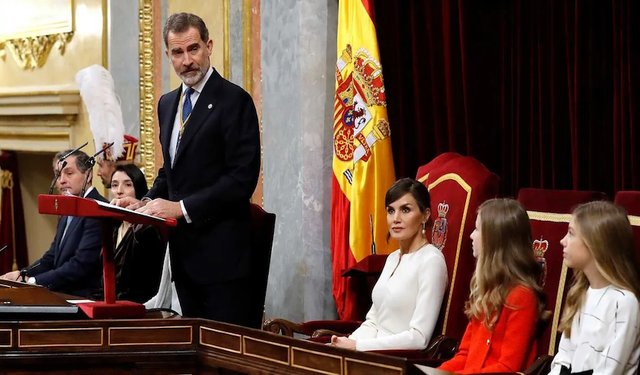 İspanya'da ayrılıkçı partiler Meclis'te Kral 6. Felipe'yi boykot etti