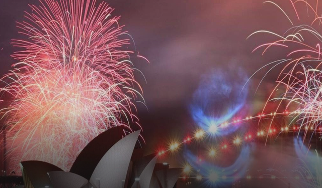 Avustralya Sidney 2024'ü muhteşem gösteriyle karşıladı