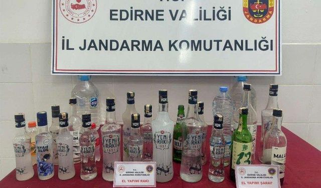 İpsala'da kaçak alkol operasyonu düzenlendi