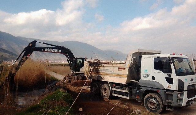 Manisa'da Kırkağaç Bakır'da temizlik çalışmaları