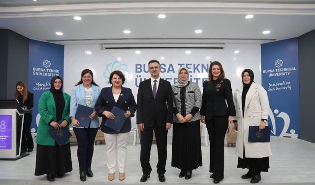   Bursa Teknik Üniversitesinde kadın personel unutulmadı
