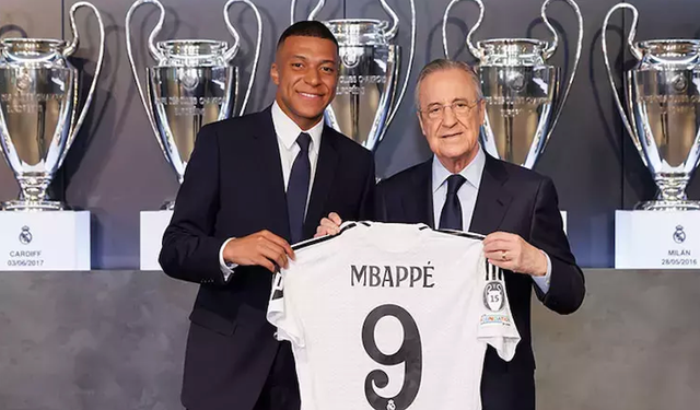 Real Madrid'te Mbappe'ye 80 bin taraftarla imza töreni