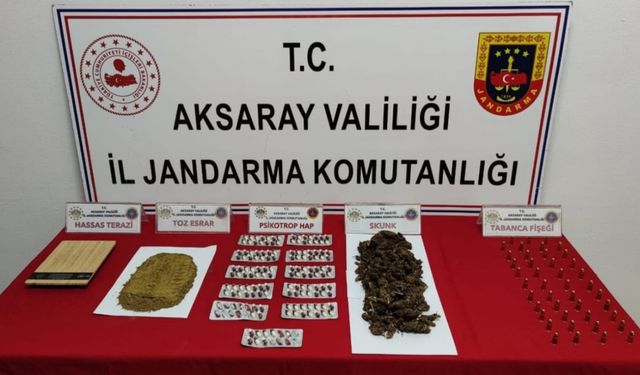 Aksaray'da uyuşturucu operasyonunda 2 kişi tutuklandı