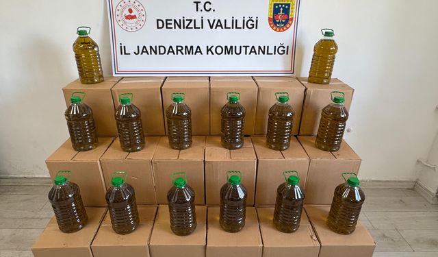 Denizli'de pamuk ve soya yağlarından sahte zeytinyağı üreten 3 kişi yakalandı