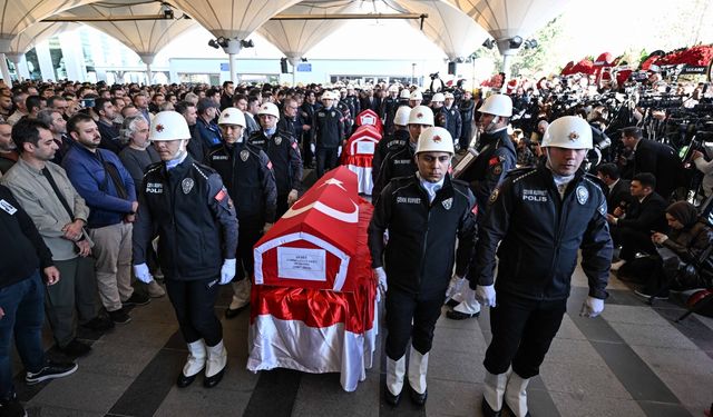 TUSAŞ çalışanı 3 şehit son yolculuğuna uğurlandı