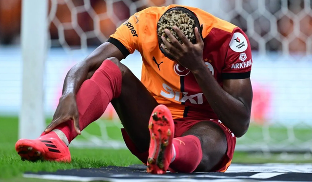 Galatasaray'da Victor Osimhen'dan kötü haber