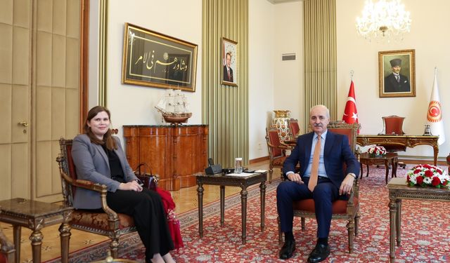 TBMM Başkanı Kurtulmuş, Nikaragua'nın Ankara Büyükelçisi Silva'yı kabul etti