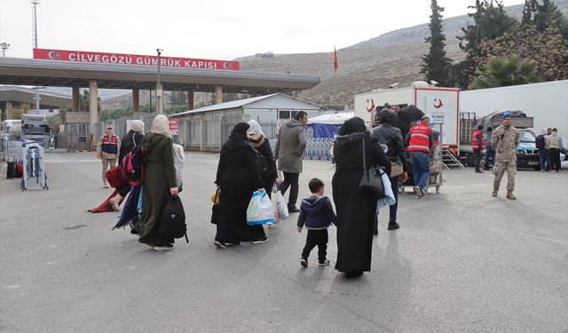 Suriyelilerin Hatay'daki sınır kapılarından ülkelerine dönüşü sürüyor