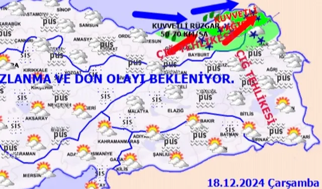 Meteoroloji'den Doğu'ya uyarı üstüne uyarı!