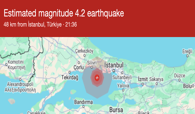 İstanbul'da deprem korkuttu! Son dakika
