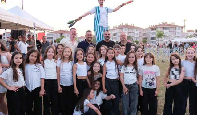 Edirne'de Uzunköprü’de çocuklar festivalde buluştu
