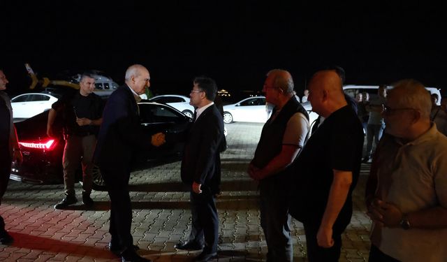 TBMM Başkanı Kurtulmuş, Çanakkale'deki Dardanos Yangın Yönetim Merkezi'ni ziyaret etti