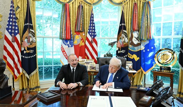 Trump ve Aliyev, stratejik ortaklık için mutabakat zaptı imzaladı