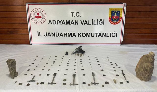 Adıyaman'da tarihi eser kaçakçılığı operasyonunda 4 şüpheli yakalandı