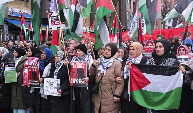 Almanya'da Filistin'e destek gösterisi düzenlendi