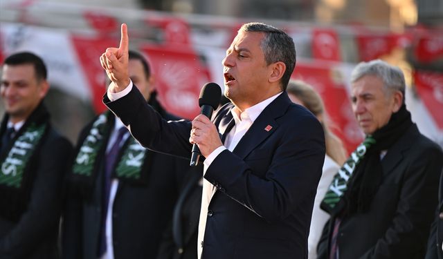 CHP Genel Başkanı Özel, partisinin Kilis mitinginde konuştu: