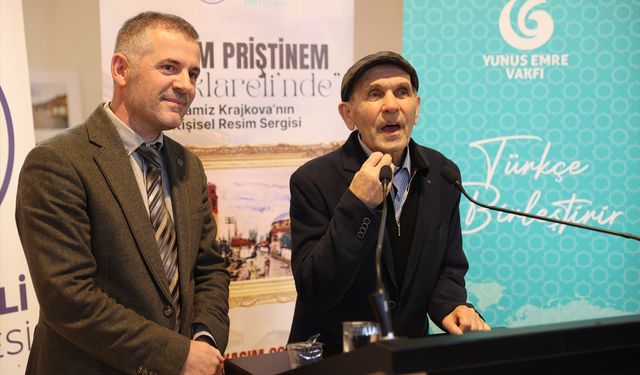 Kırklareli'nde 'Benim Priştinem' resim sergisi açıldı