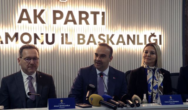 Sanayi ve Teknoloji Bakanı Kacır, Kastamonu'da konuştu: