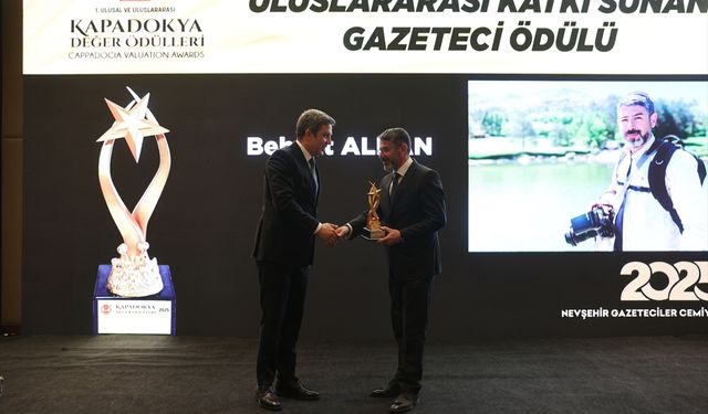 'Kapadokya Değer Ödülleri' sahiplerine verildi