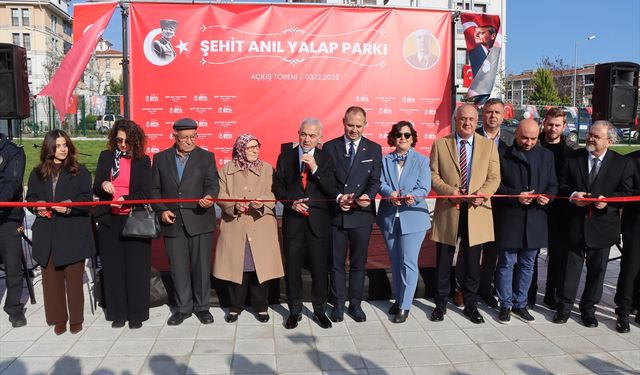 Kırklareli'nde Şehit Uzman Çavuş Anıl Yalap'ın adını taşıyan park açıldı