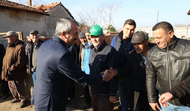Muhtarlardan Vali Sezer'e köylerdeki yatırımlar için teşekkür