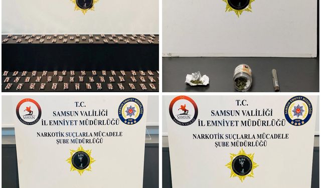 Samsun'da düzenlenen uyuşturucu operasyonunda 5 zanlı yakalandı