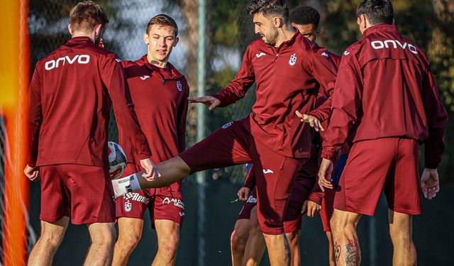 Trabzonspor, Gençlerbirliği maçı hazırlıklarını sürdürdü