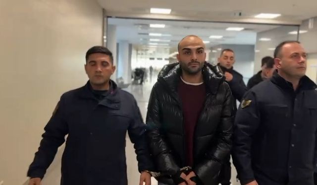 İstanbul - Uyuşturucu soruşturmasında tutuklanan Sercan Yaşar adliyeye getirildi -1