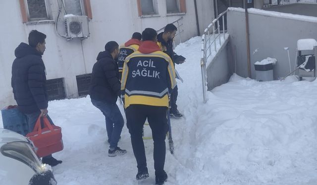 Sancısı tutan hamile kadın için ekipler seferber oldu