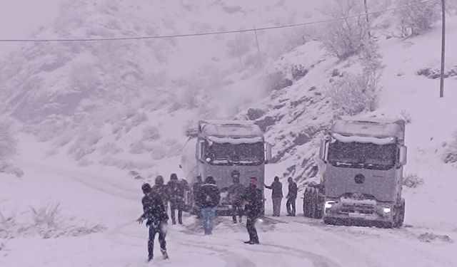 Siirt'te 45 köy yolu, kardan ulaşıma kapandı