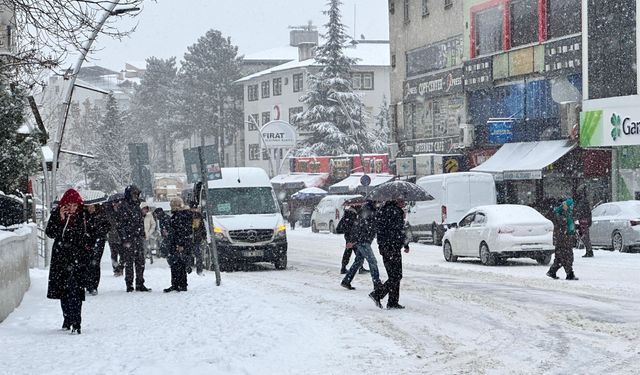 Tunceli'de 301 köy yolu kardan kapandı