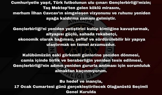 Gençlerbirliği'nde yeni başkan adayı Mithat Akar oldu