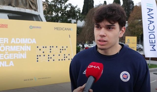 Görme engellilerin yaşadığı zorluklara dikkat çekmek için 'Empati Parkuru' kuruldu