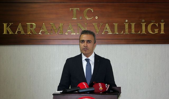 Karaman Valisi Çiçek, göreve başladı