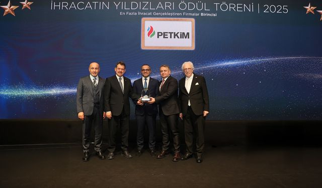 Petkim, 'İhracatın Yıldızları 2025' listesinde ilk sırada yer aldı