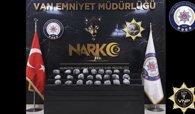 Van'da 26 kilo metamfetamin ele geçirildi