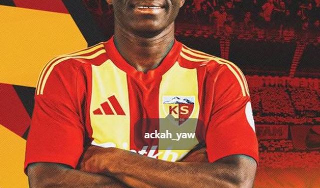 Zecorner Kayserispor'dan Yaw Ackah'a teşekkür