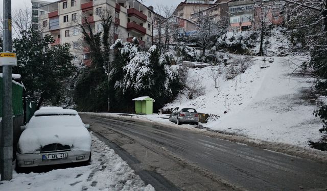 Zonguldak kar altında; 133 köy yolu kapalı