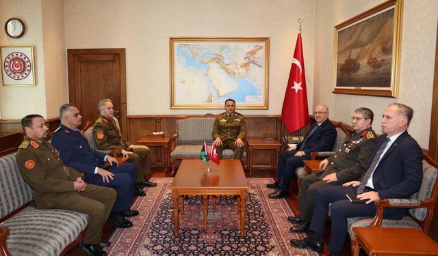 Bakan Güler, Libya Genelkurmay Başkan Vekili Korgeneral Al‑Namroush'u kabul etti