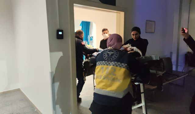 Birlikte yaşadığı kadınla tartışırken cama yumruk atınca yaralandı